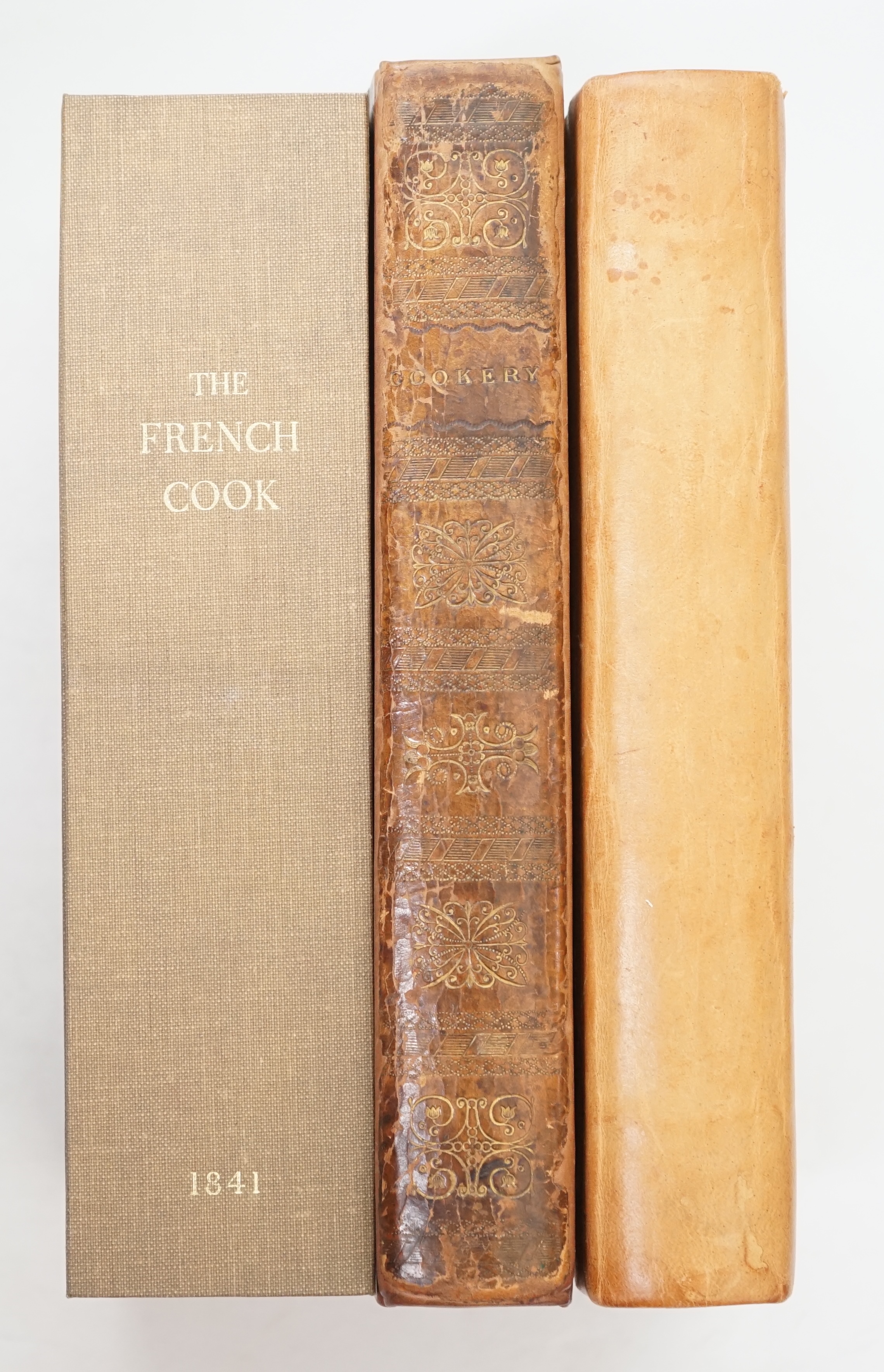 [Glasse, Hannah] The Art of Cookery made Plain and Easy. A New Edition With all the Modern Improvements, 8vo, calf rebacked, front fly inscribed - ‘‘Elizabeth Barker October 7th 1782 Her Book’’, W.Strahan et al, London,